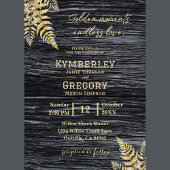 シックモダンゴールデン素朴モーメント無限の愛 招待状