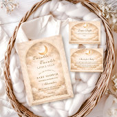 Golden Moon And Stars Diapper Raffle エンクロージャーカード