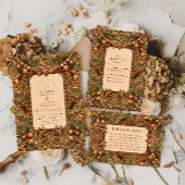 Golden Oak Forest Wedding 招待状