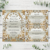 黄金華美の花の表の番号 テーブルナンバー (この独立クリエイターのコレクションをカスタマイズ。)