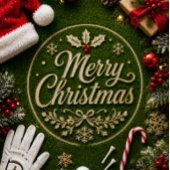 ゴルフ クリスマス ステッカー