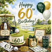 ゴルフ60番誕生日60番 タンブラーグラス