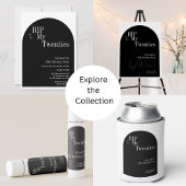 ゴシックRIP 20s 30th Birthdayパーティー白黒 招待状