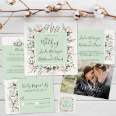 Southernの写真素朴カー結婚ドの変更 招待状