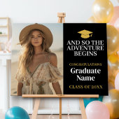 そして冒険が始まる – 卒業モダン ラッピングペーパーシート