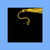 卒業式パーソナライズされたライトブルー大抱き枕 ラージペーパーバッグ