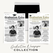 卒業写真モダンおもしろい事実クール新聞 スタンダードカクテルナプキン