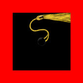 卒業発表（赤） 招待状