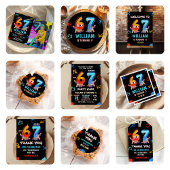 Graffiti 6 7 Meme Trend Six Seven Birthday Party スタンダードカクテルナプキン