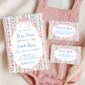 Grandmillennial Wildflower Return Address Label ラベル