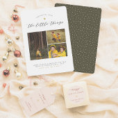 小さなことに感謝 |金ゴールドシンプルハート シーズンカード