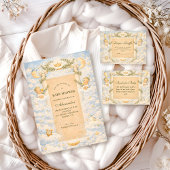 ギリシャ クラシック カラム ベビー シャワー 招待状