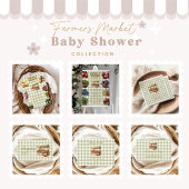 緑の農家市場ベビーシャワー登録 エンクロージャーカード