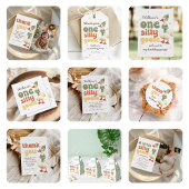 冬間抜けのグースクリスマスグリーンの誕生日 招待状