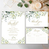 グリーンリーブライダルシャワーザゲストゲーム 招待状