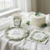 グリーンリーガーデンスクリプトブライダルシャワー スタンダードカクテルナプキン