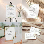 ホワイトローゼベビーシャワー予測カード