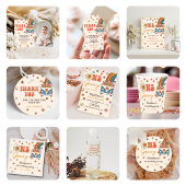 フォーエバーグルービーレトロレインボー4th誕生日 招待状