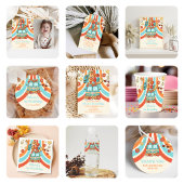 フォーエバーグルービーレトロレインボー4th誕生日 招待状