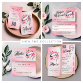 ヘアスタイモダンリスト水彩フローラヘアドライヤー ラックカード