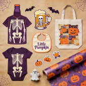 かわいいコウモリのハロウィンパターン ペーパープレート