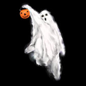 ハロウィーンの幽霊の飾り 横断幕