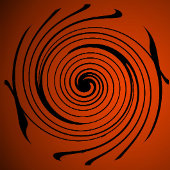 ハロウィーンスパイラル 缶バッジ