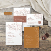 錆びフローラはリングを置いたブライダルシャワーゲーム エンクロージャーカード