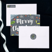 メリークリスマスブルースシューフォトホリデーカード シーズンカード