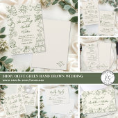 Hand Drawn Vintage Wedding Save The Date セーブザデート