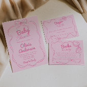 ハンドピ書ック弓ベビー女子シャワー ペーパープレート