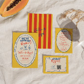 QRコーカラフルド手書き予測できなカイ結婚ズ 出欠カード