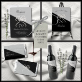 Modern Luxe Simply Stunning 70th Birthday 招待状