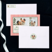 ミントグリーンとクリームシック縦型ストライプ3 Photo