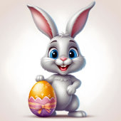 Funny Easter Bunny – Cute & Playful Easter Design 箔シーズンカード