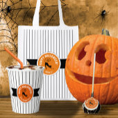 ハッピーハローウィンブラックキャット&ストライプID686 招待状