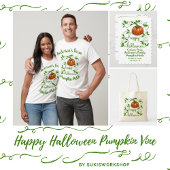 ハッピーハローウィンカボチャつる植物衣装パーティー 招待状