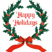 ハッピーホリデーズヴィンテージホリークリスマスリース ソックス