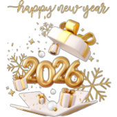 Happy new year フリースブランケット