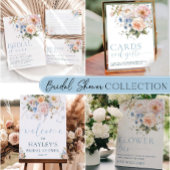 ハーグローブブルーフローラミモサバー標識 台座サイン