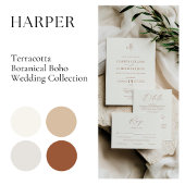 結婚式 プログラムボホシンプルテラコッタ