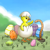 イースターチキンの卵 マグネット