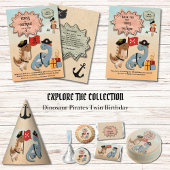 恐竜海賊ツインボーイズ誕生日パーティカスタムー 招待状