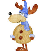 クリスマス・ヒツジまで覗き見はしない ギフトタグ