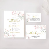 バタフライ ブライダルシャワー サンキューカード