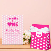 ハート1歳の誕生日ベビーTシャツ ベビーTシャツ