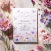 Display Shower Card Wildflower Bridal Shower サンキューカード