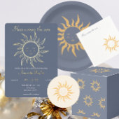 こ来こに息子の赤ちゃんシャワー 箔招待状