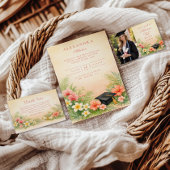 Hibiscus Floral Graduation Party 招待状