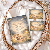 Highland Cow Meadow Baby Shower 招待状